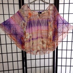 Colorful Batwing Beautiful Top.